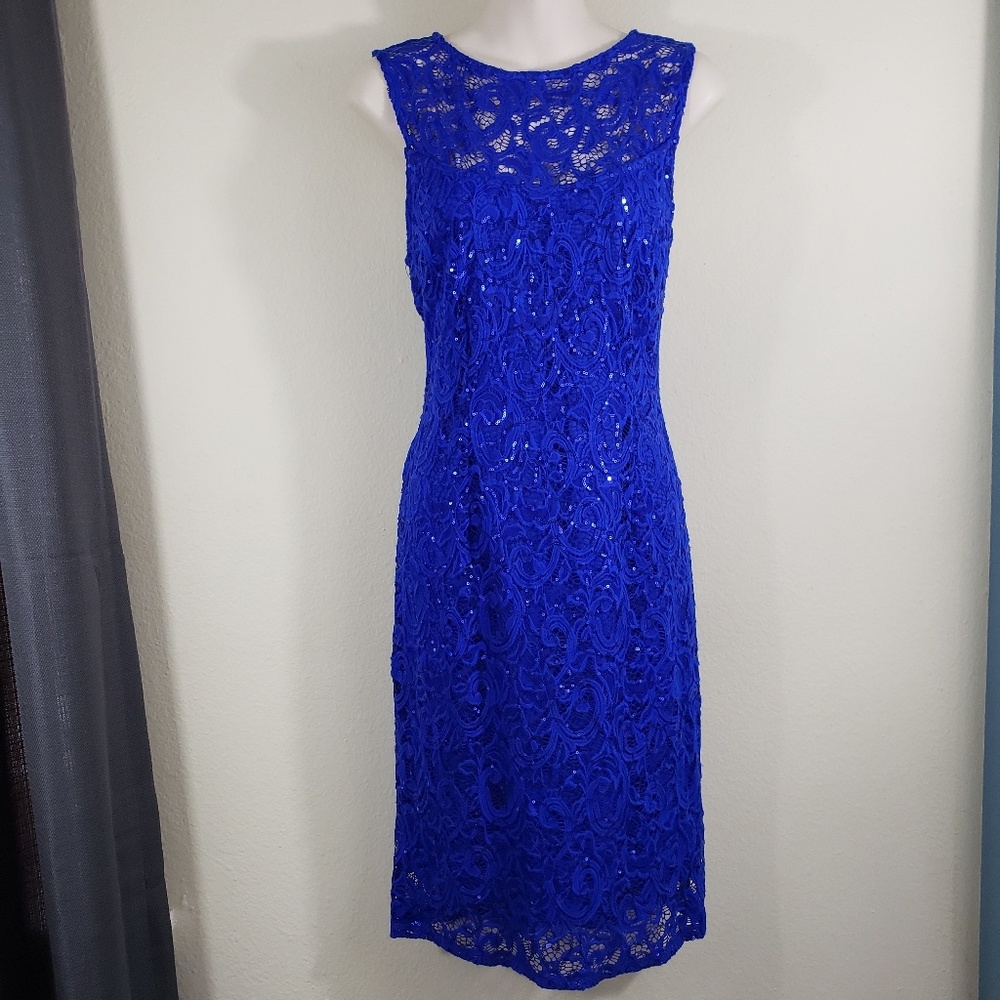 Blu Sage Lace Dress 12 Petite